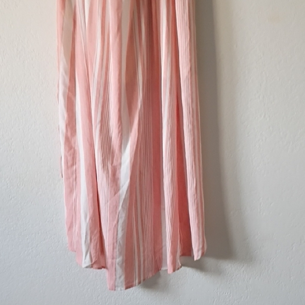 HARPER Women's Pink and White Striped Maxi Dress Size S - Picture 6 of 10